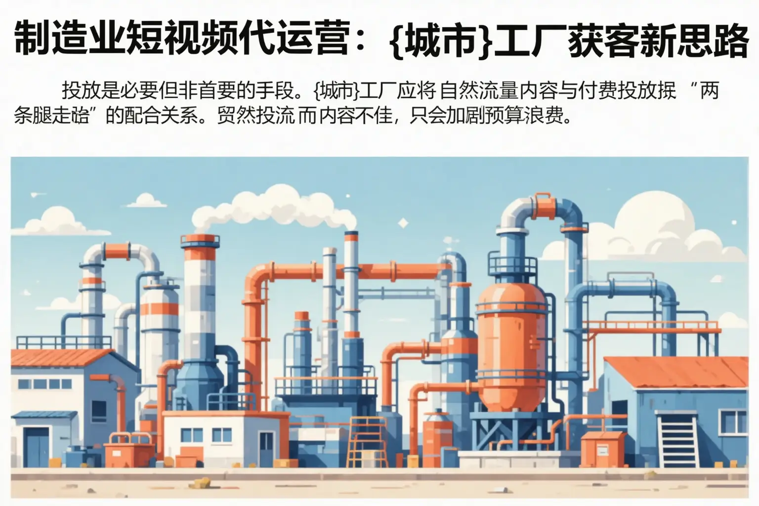 制造业短视频代运营:武乡工厂获客新思路